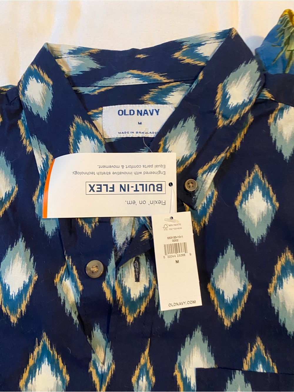 Old Navy Men’s Navy Blue and Light blue bundle Short-Sleeve Shirts